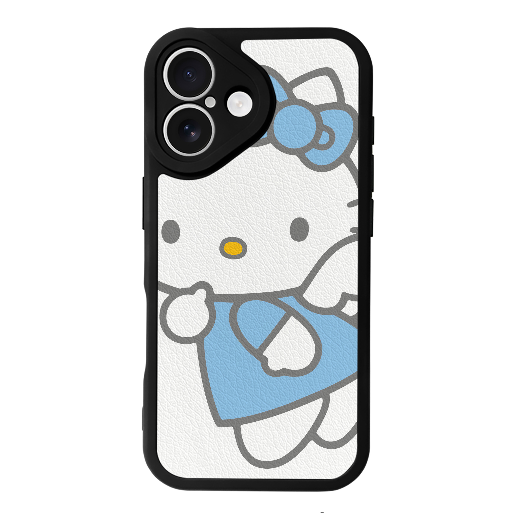（画像用） Hello Kitty ハローキティ 【iPhone 16シリーズ対応】シリコンスマホケース（レザー調） 材質：シリコン